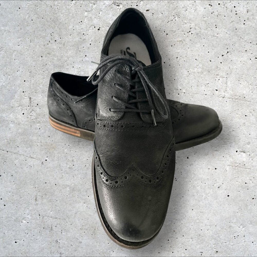 Men's Aetrex Dalton Wing Tip Oxford Shoes in Black - Size 12.5 - Picture 3 of 14